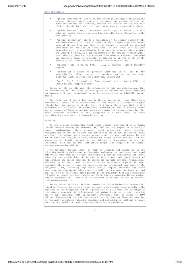 Xsolla SPAC 1纽约证券交易所IPO上市招股说明书_第7页