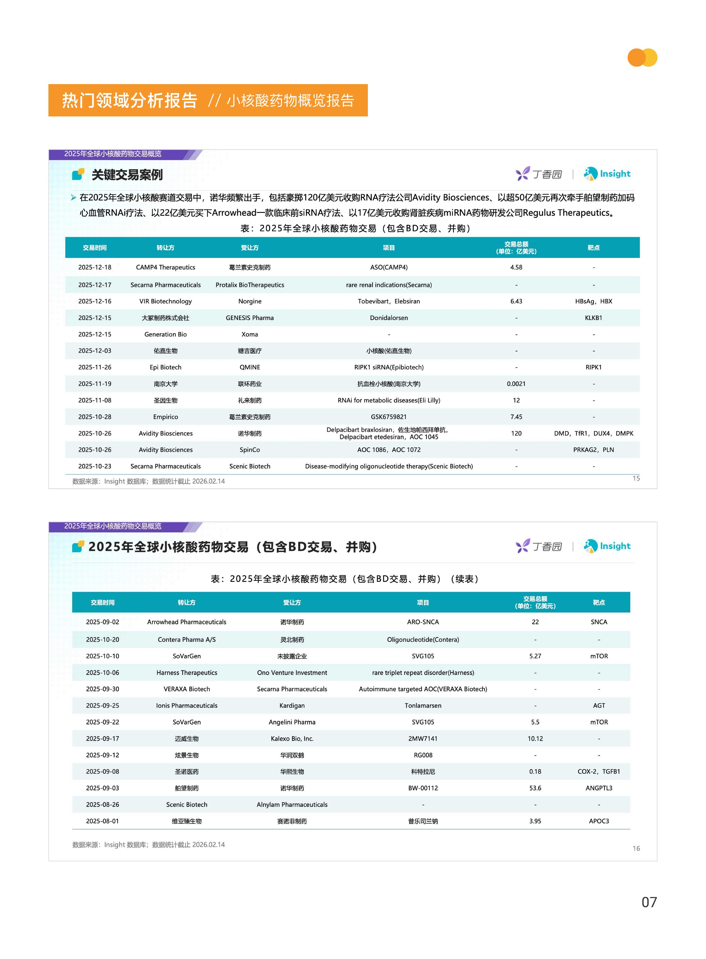 丁香园&Insight：2025年小核酸药物赛道概览报告_第9页