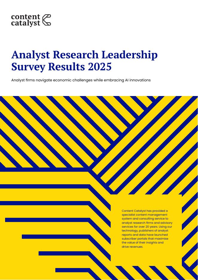 Content Catalyst：2025年分析师研究领导力调查报告（英文版）海报