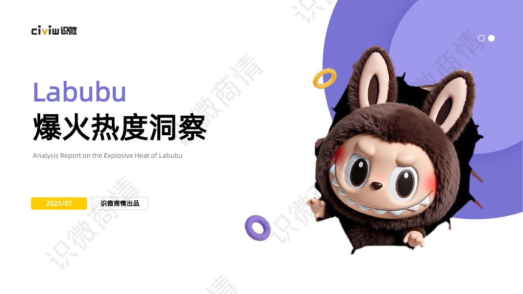 识微科技：2025年Labubu爆火热度洞察报告海报