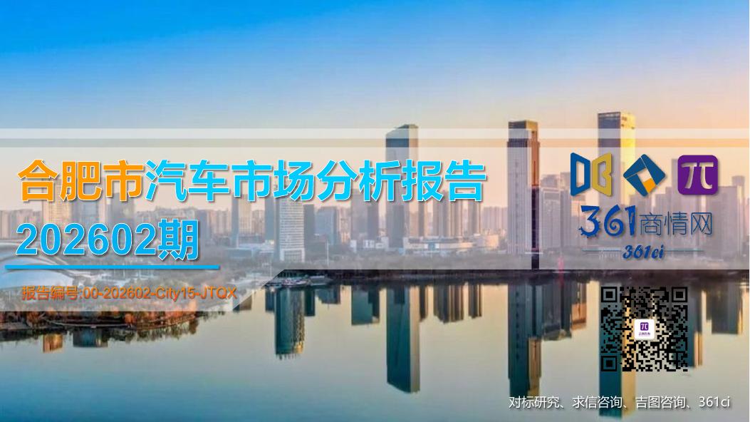 吉图咨询：合肥市汽车市场分析报告（2026年第2期）海报