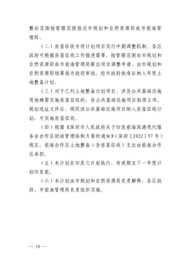 深圳市2024年度土地整备计划_第10页