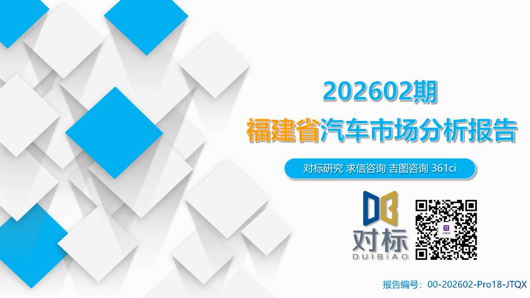 吉图咨询：福建省汽车市场分析报告（2026年第2期）海报