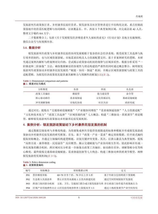 重庆师范大学经济与管理学院（肖瑜溪）：银发旅游列车政策对乡村康养民宿发展驱动机制多案例研究_第5页