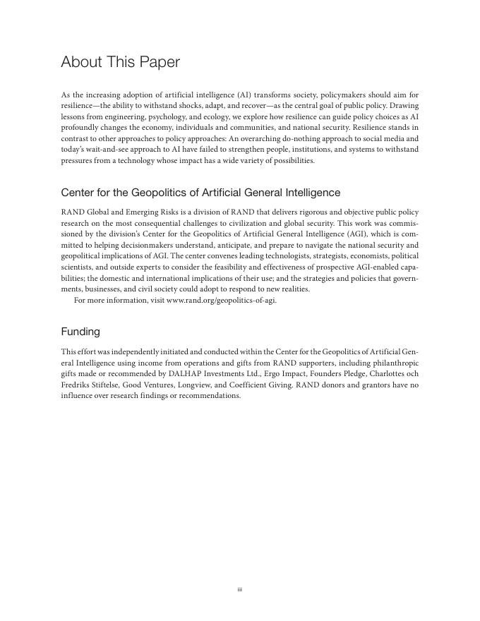 Rand兰德：2026年迈向人工智能韧性大战略报告（英文版）_第3页
