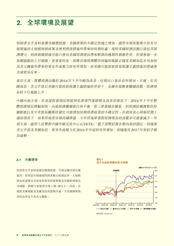 香港金融管理局：货币与金融稳定情况半年度报告（2017年3月）（繁体版）_第8页