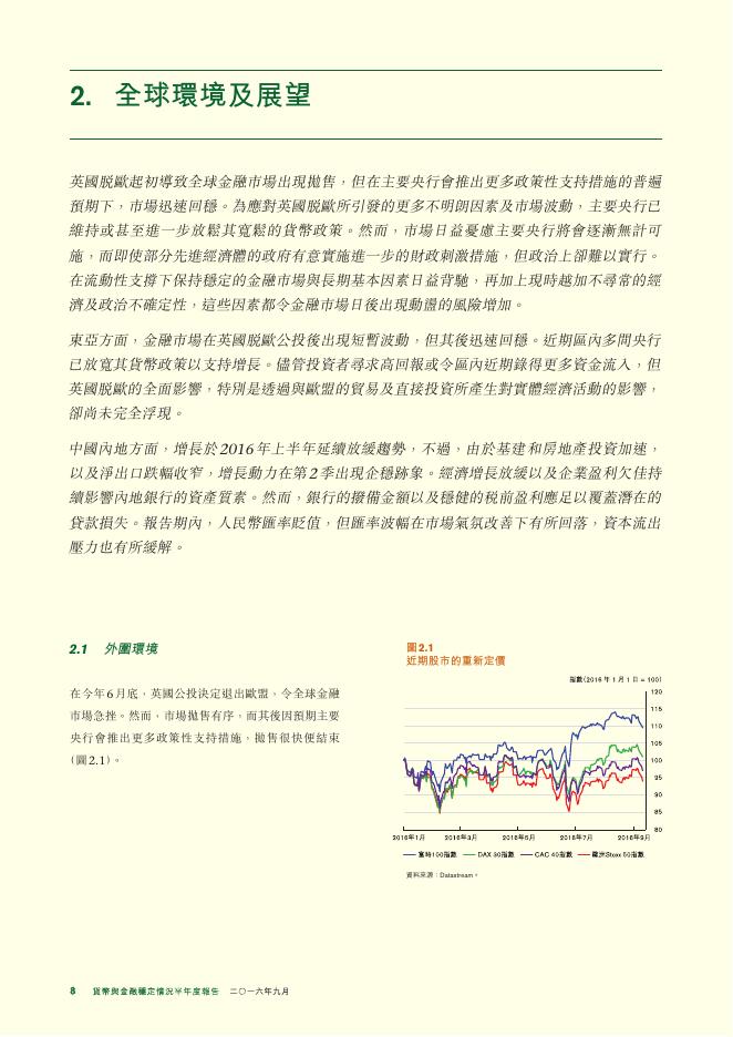 香港金融管理局：货币与金融稳定情况半年度报告（2016年9月）（繁体版）_第8页