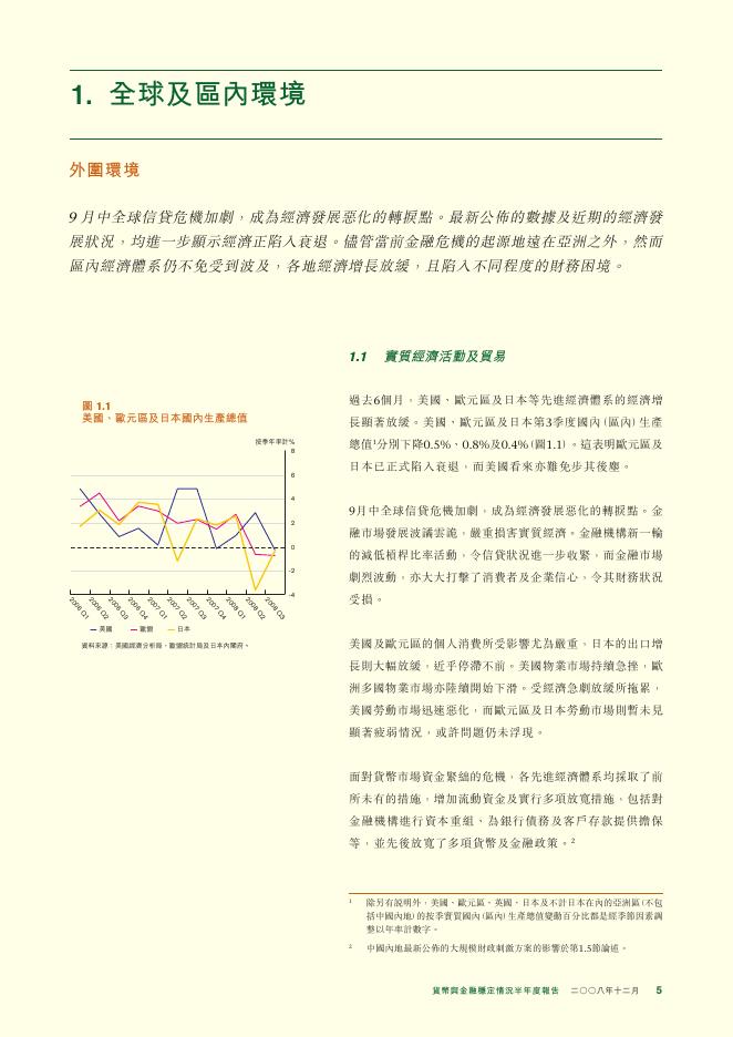 香港金融管理局：货币与金融稳定情况半年度报告（2008年12月）（繁体版）_第5页