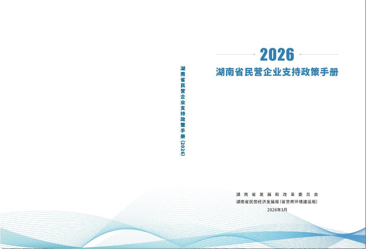 湖南省发改委：湖南省民营企业支持政策手册（2026）海报