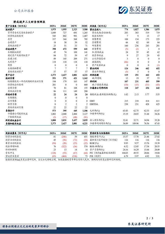 东吴证券：骄成超声（688392）-2025年报点评：锂电订单大幅改善，半导体潜力进一步显现_第2页