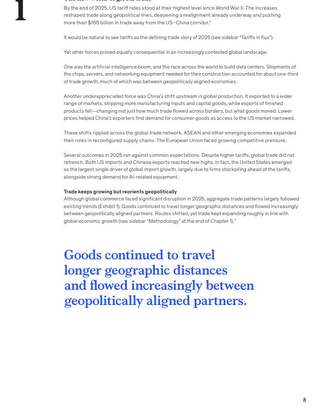 麦肯锡：2026年地缘政治与全球贸易格局更新报告-关税冲击、人工智能浪潮及重塑全球贸易的涟漪效应（英文版）_第8页