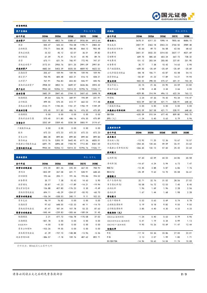 国元证券：上海家化（600315）-2025年年报点评：25年业绩符合预期，经营质量明显回暖_第2页