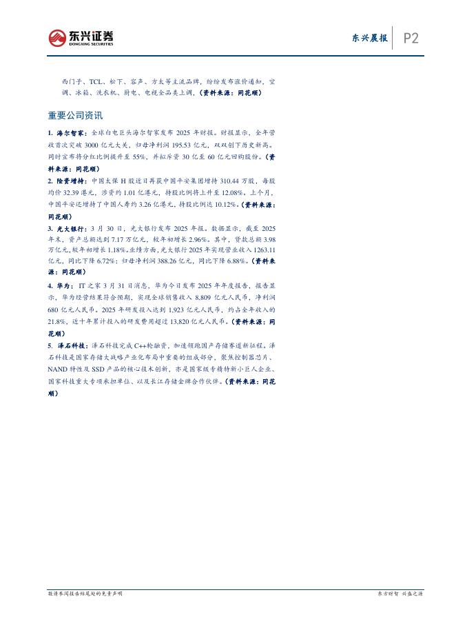 东兴证券：东兴晨报-260401_第2页