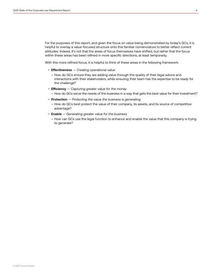 汤森路透：2025年企业法务部门现状报告（英文版）_第4页