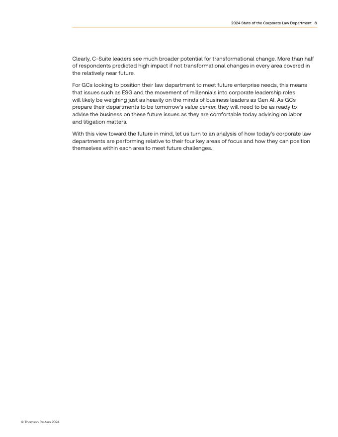汤森路透：2024年企业法务部门现状报告（英文版）_第8页