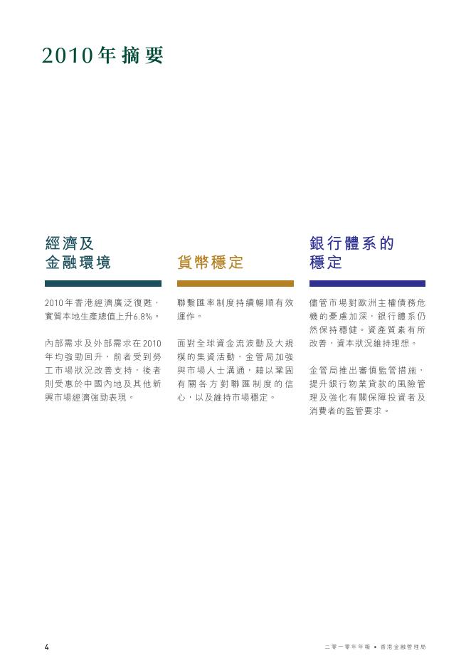 香港金融管理局：2010年年报（繁体版）_第6页