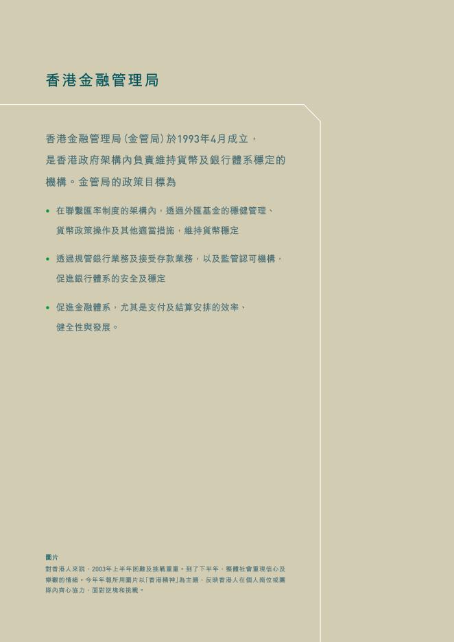 香港金融管理局：2003年年报（繁体版）_第2页