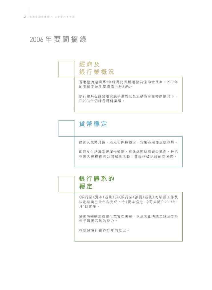香港金融管理局：2006年年报（繁体版）_第4页