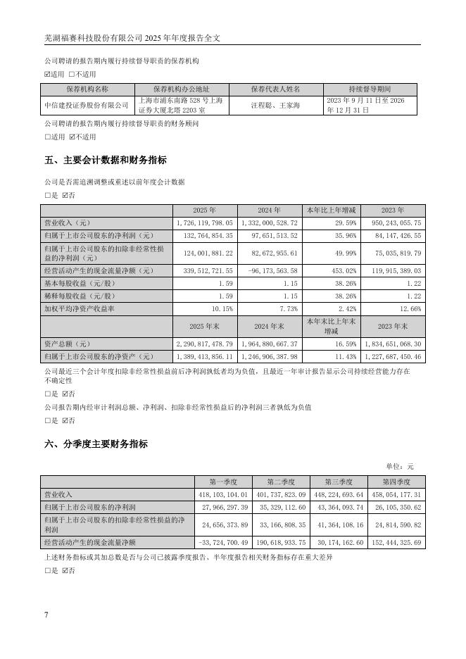 301529-福赛科技：2025年年度报告_第7页