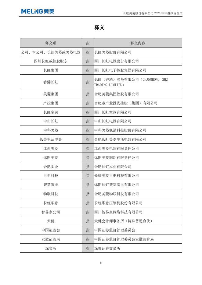 000521-长虹美菱：2025年年度报告_第6页