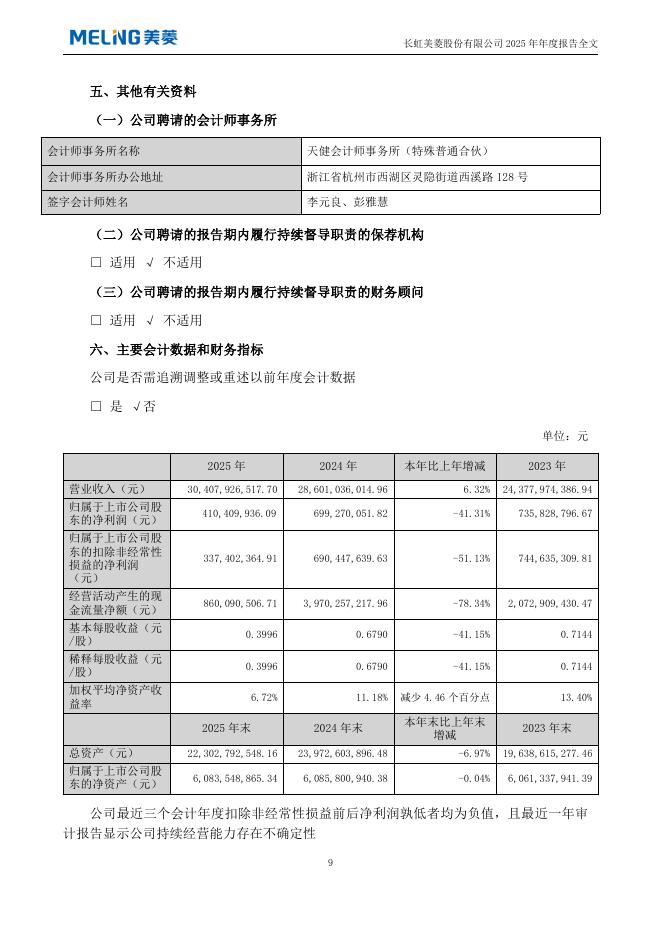000521-长虹美菱：2025年年度报告_第9页