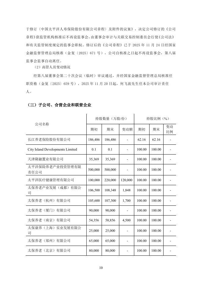 中国太平洋人寿保险：2025年第四季度险偿付能力季度报告摘要_第10页