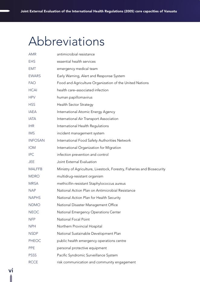 WHO世界卫生组织：2025年国际卫生条例（2005）核心能力的瓦努阿图联合外部评估报告（英文版）_第8页