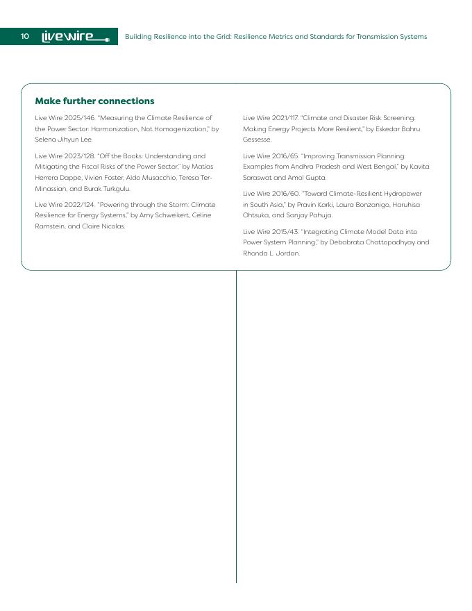 世界银行：2026年构建电网弹性：输电系统的弹性度量和标准报告（英文版）_第10页