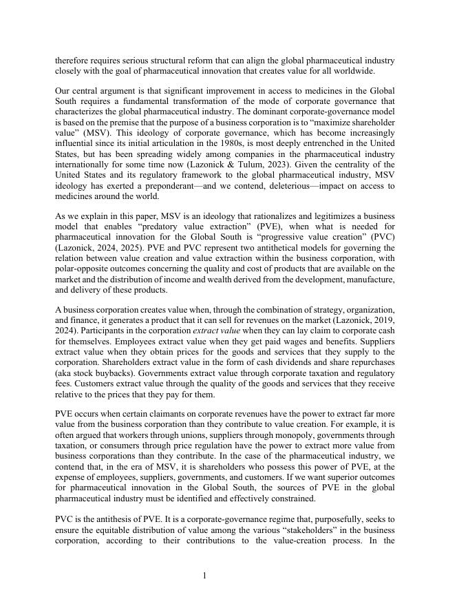 新经济思想研究所：生物制药创新：公平全球健康的公司治理（英文版）_第6页