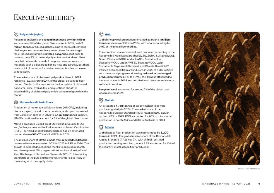 Textile Exchange：2025年度材料市场报告：全球纤维与非纤维市场分析（英文版）_第6页