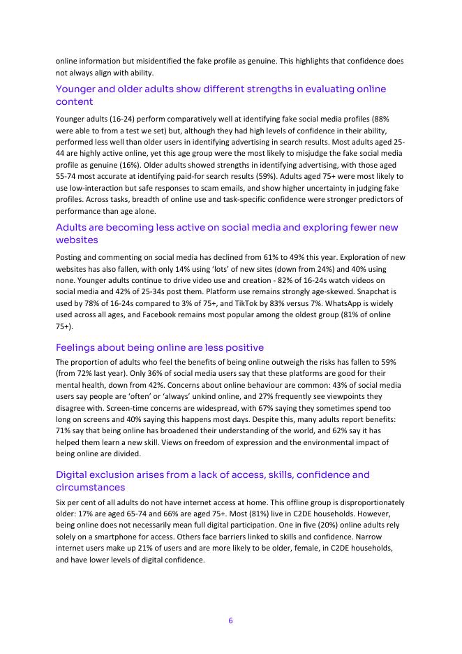 英国通信管理局Ofcom：2026年英国成年人媒介使用行为与态度报告（英文版）_第6页