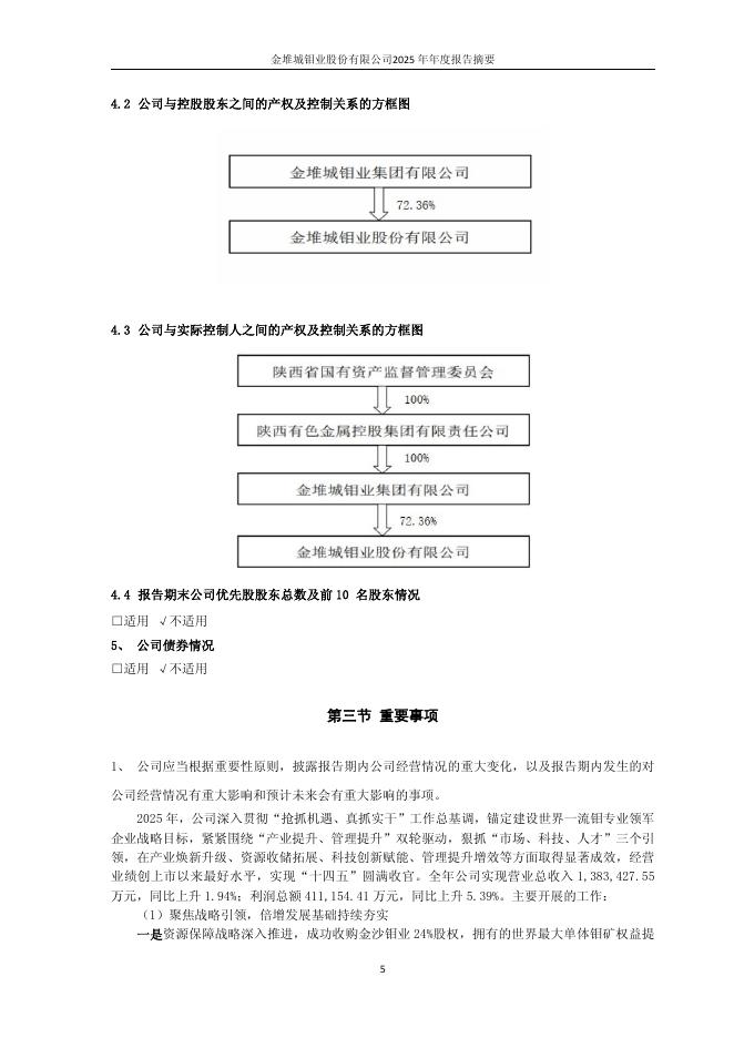601958-金钼股份：金钼股份2025年年度报告摘要_第6页