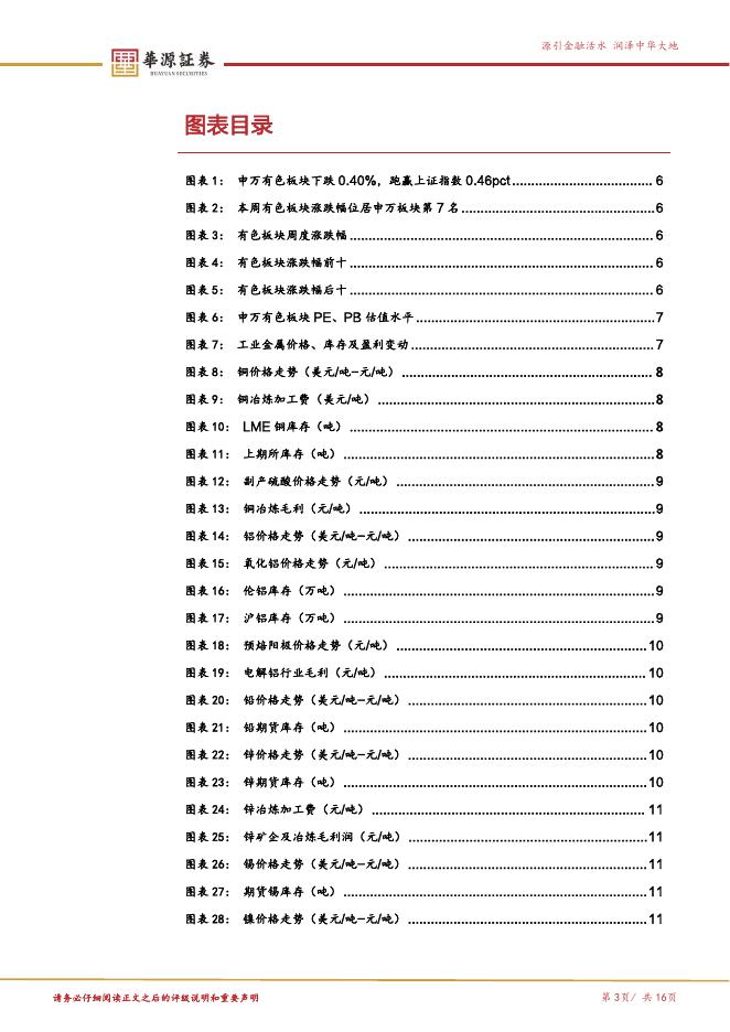 华源证券：有色金属大宗金属周报：中东供给扰动加剧，铝价有望上行_第3页