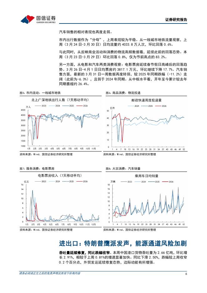 国信证券：宏观经济周报：二季度有胀无滞-260406_第6页