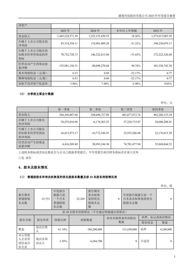 002990-盛视科技：2025年年度报告摘要_第4页