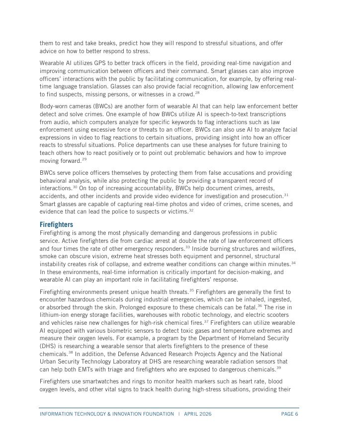 ITIF：2026年可穿戴人工智能的承诺：紧急响应领域的机遇报告（英文版）_第6页