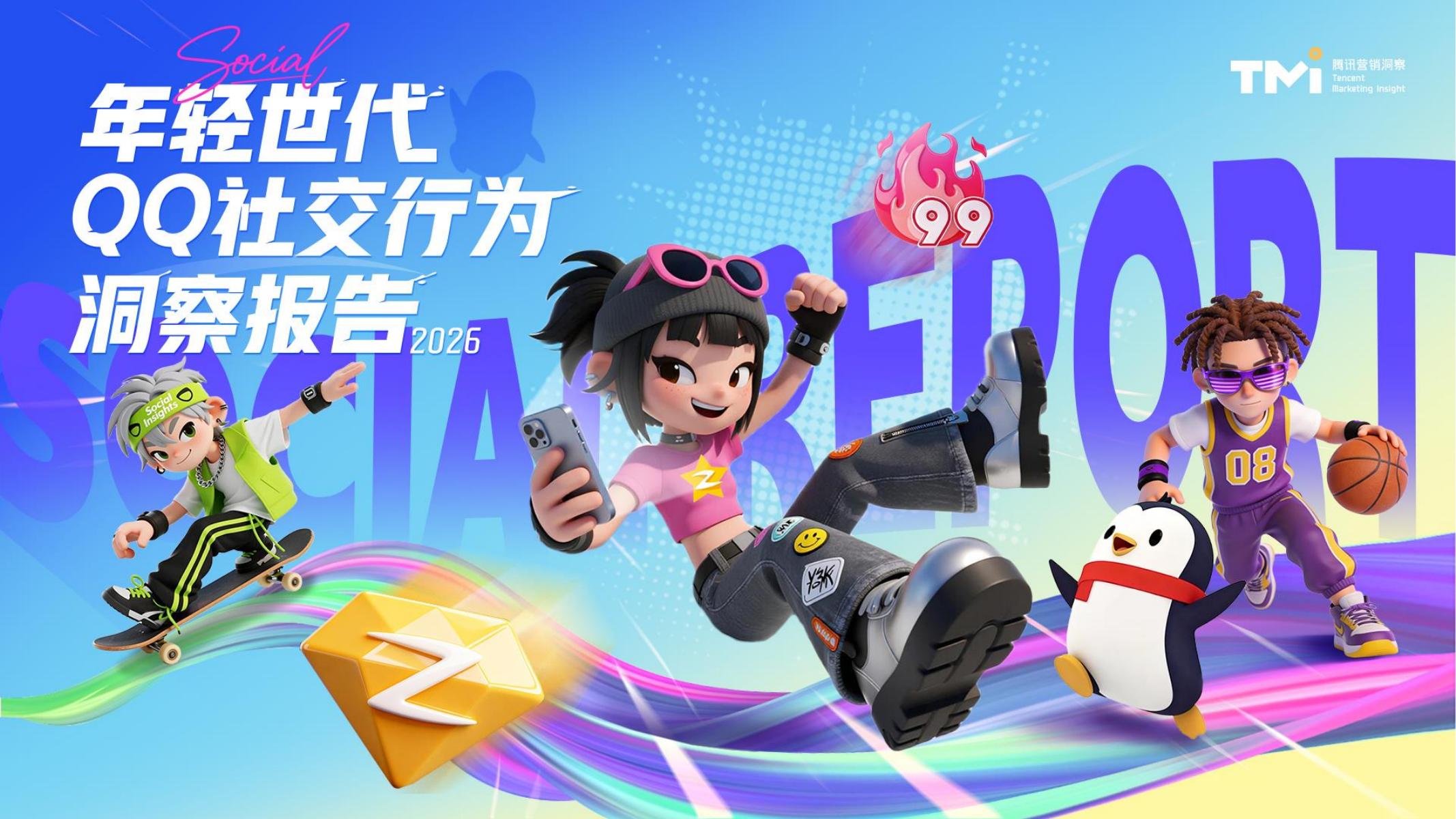 腾讯营销洞察：2026年年轻世代QQ社交行为洞察报告海报