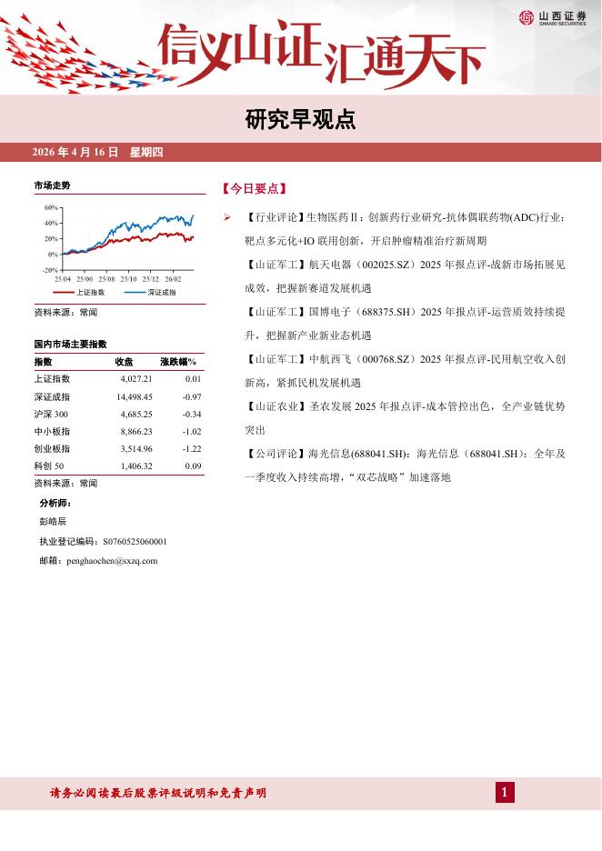 山西证券：研究早观点-260416海报