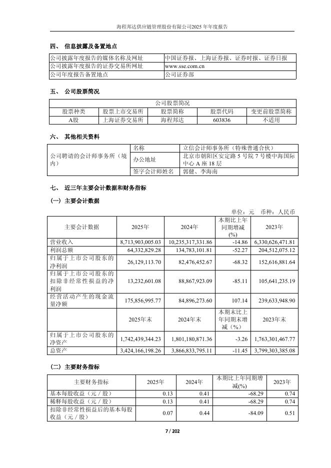 603836-海程邦达：2025年年度报告_第7页
