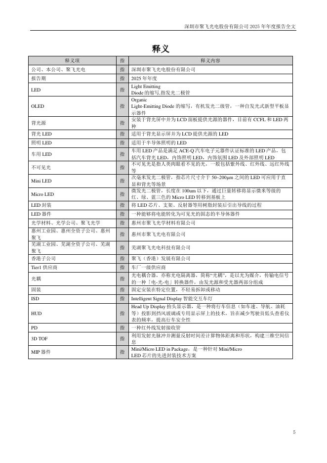 300303-聚飞光电：2025年年度报告_第5页