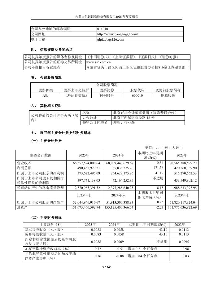 600010-包钢股份：包钢股份2025年年度报告_第5页