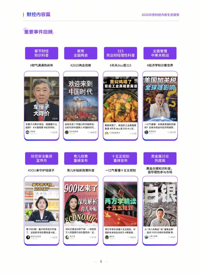 抖音&巨量引擎：2026年抖音财经内容生态报告_第6页