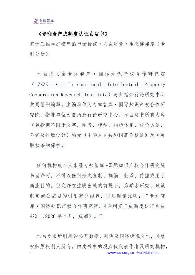 专知智库：2026年专利资产成熟度评价认证白皮书_第6页