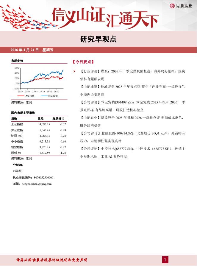 山西证券：研究早观点-260424海报