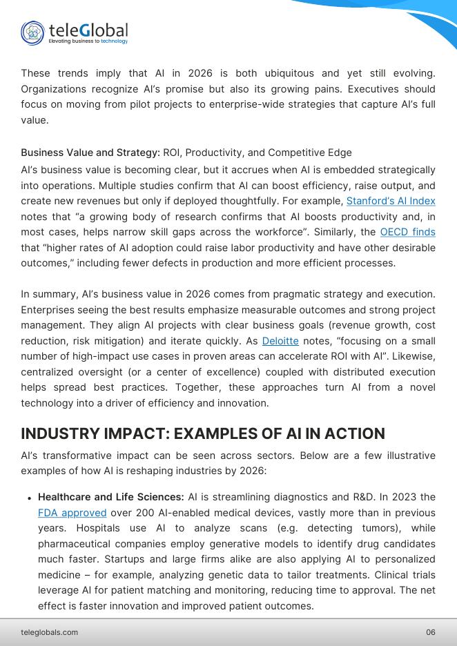 Teleglobal：2026年人工智能发展现状趋势挑战及企业领导者必备战略研究报告（英文版）_第6页