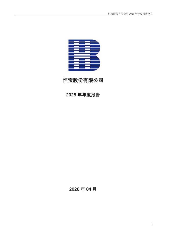 002104-恒宝股份：2025年年度报告