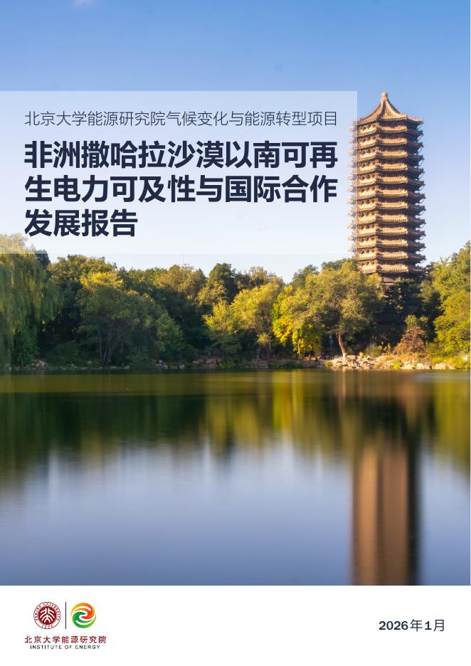 北京大学能源研究院：2026年非洲撒哈拉沙漠以南可再生电力可及性与国际合作发展报告