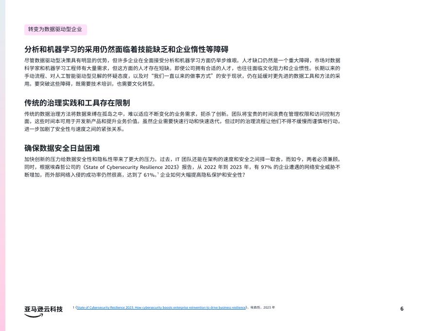 亚马逊云科技：2026年生成式人工智能时代终极指南报告： 奠定夯实数据基础_第6页