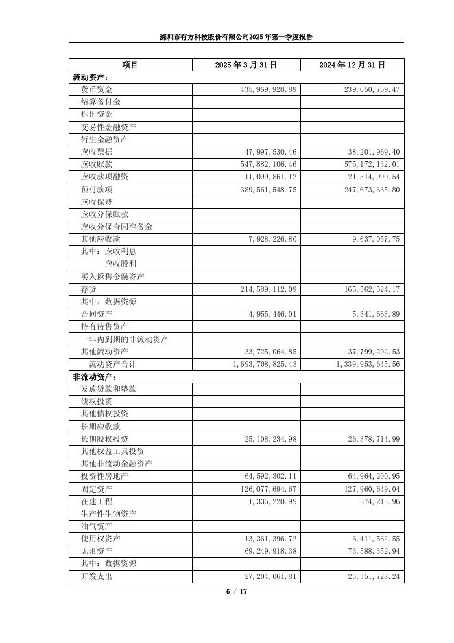 688159-有方科技：2025年第一季度报告(更正)_第6页