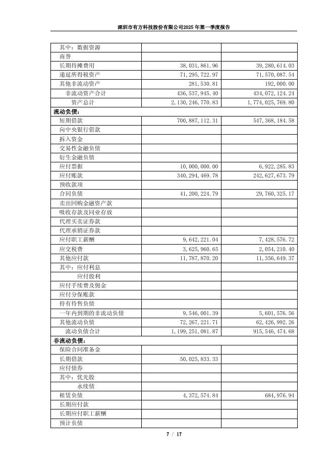 688159-有方科技：2025年第一季度报告(更正)_第7页